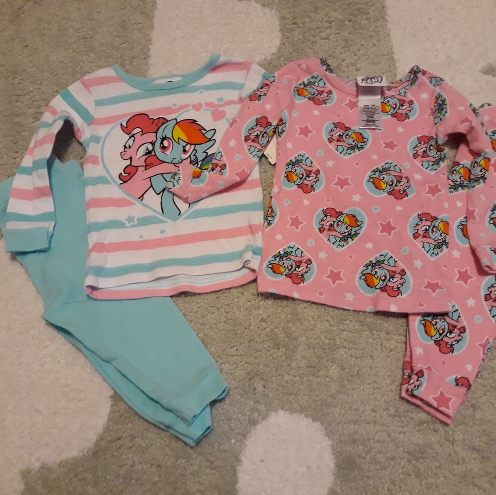 3 pairs* 12 month girl pajamas